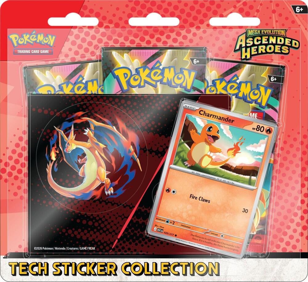 Pokemon TCG: Mega Evolution - Ascended Heroes Tech Sticker Collection (Charmander) (PRE-ORDER)
