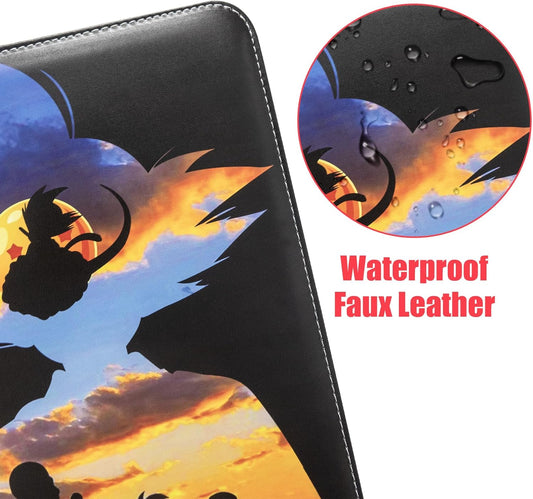 Anime Trading Card Binder for Cards, 9 Pocket with 60 Sleeves up to 1080 Cards One Piece TCG Card Binder, Waterproof Card Storage Book, Trading Cards Display Case