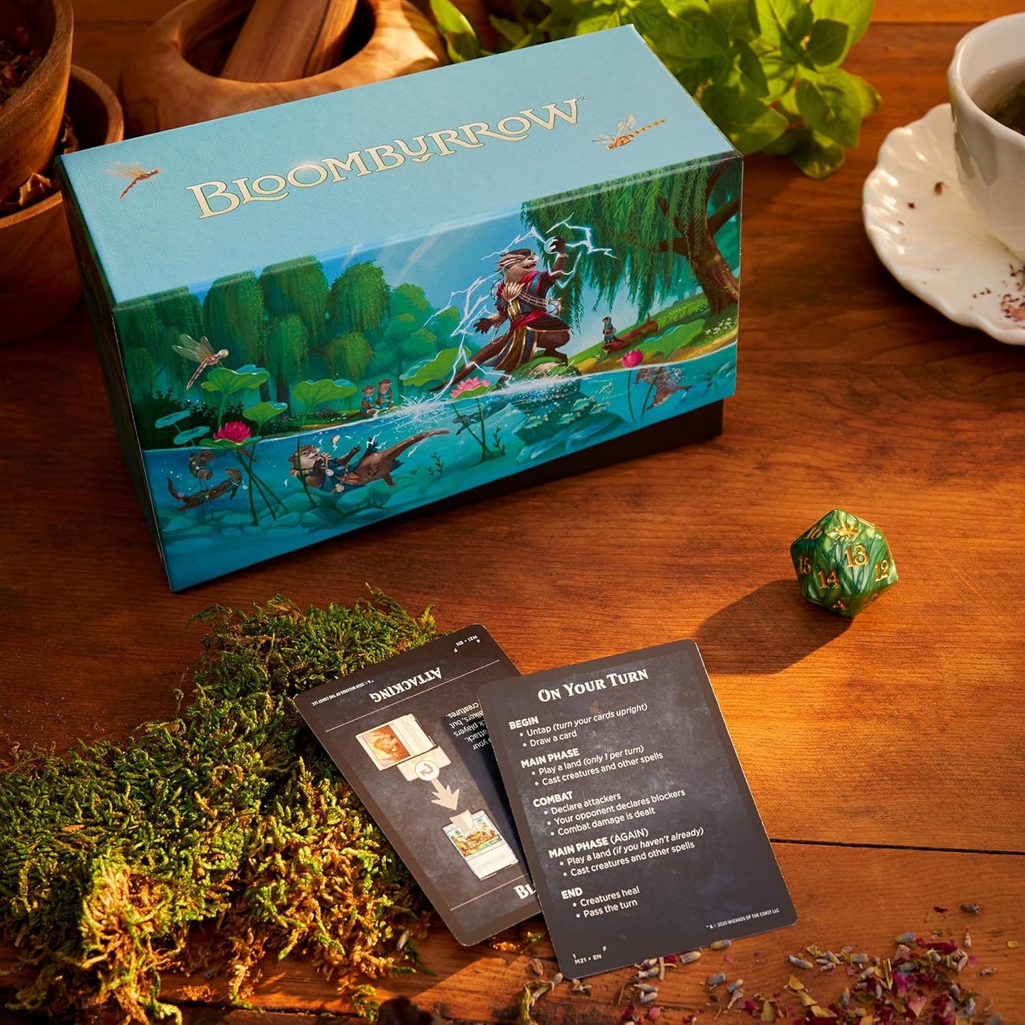 Magic: The Gathering Bloomburrow Bundle - 9 Play Boosters, 30 Land Cards + Exclusive Accessories