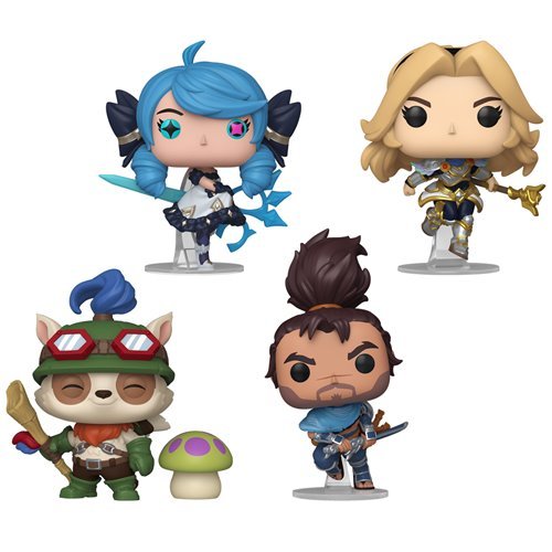 League of Legends Wave 4 Funko Pop! Games - Set of 4 (Gwen #1135, Yasuo #1136, Lux #1137, and Teemo with Mushroom #1138) Collectible Vinyl Figures - Estimated Arrival: Nov. 2025 (PRE-SALE)