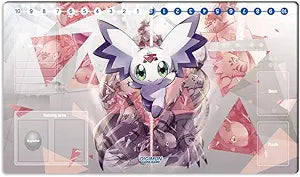 New DTCG Duel Playmat Digimon Diaboromon Trading Card Game TCG CCG Mat Pad + Free Bag (ZD002-528-K)