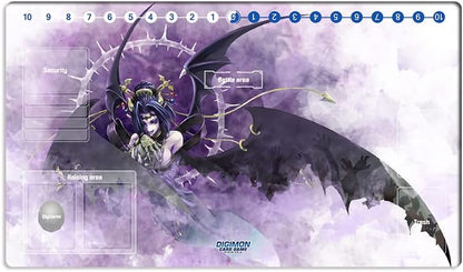 New DTCG Duel Playmat Digimon Lilithmon Trading Card Game TCG CCG Mat Pad + Free Bag (ZD002-267-SM)