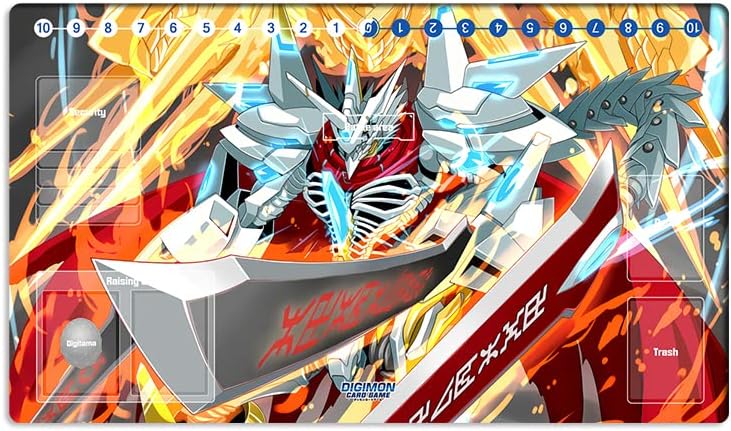 New DTCG Duel Playmat Digimon Diaboromon Trading Card Game TCG CCG Mat Pad + Free Bag (ZD002-300-SM)