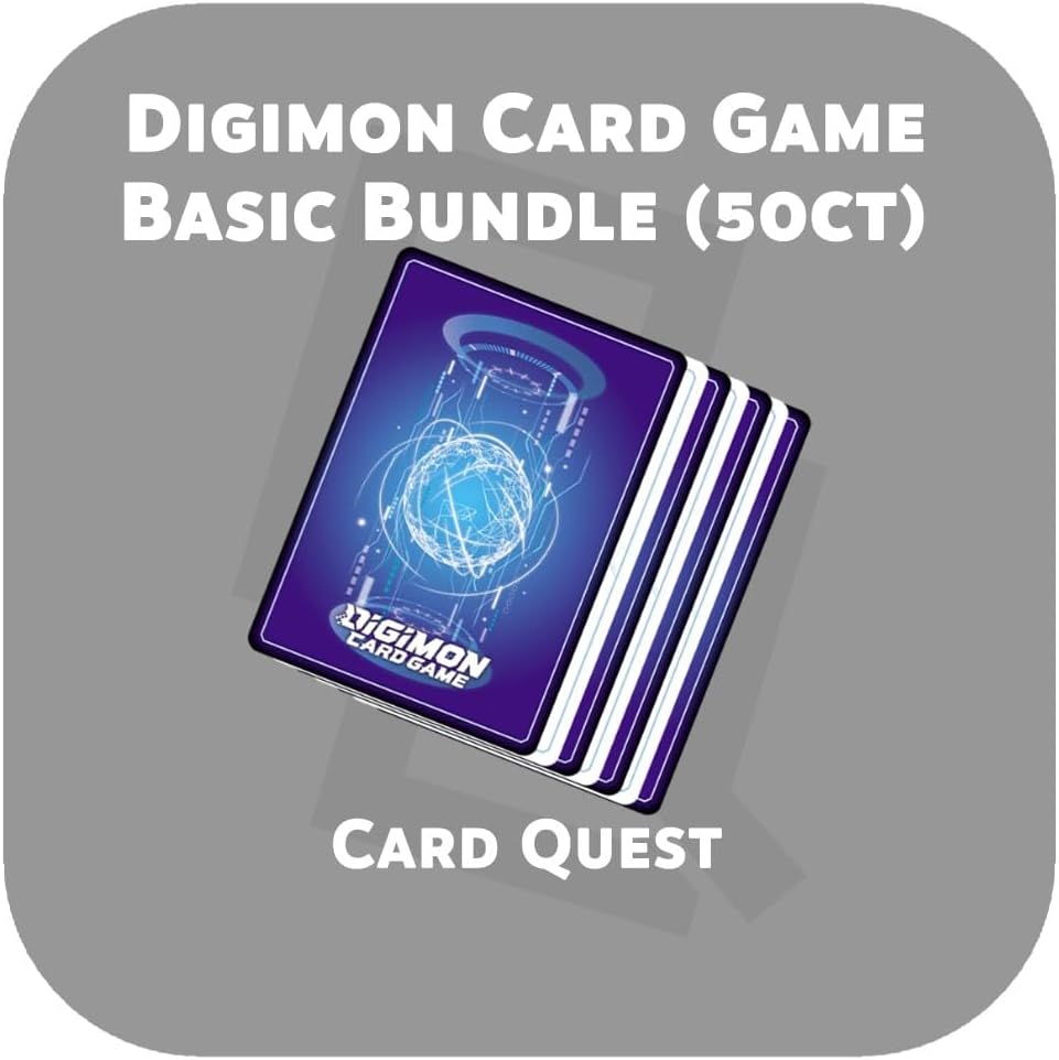 Digimon Card Game TCG - Basic Bundle Lot Pack [50 Random Cards]