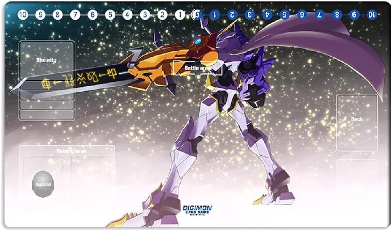 New DTCG Duel Playmat Digimon Diaboromon Trading Card Game TCG CCG Mat Pad + Free Bag (ZD002-300-SM)