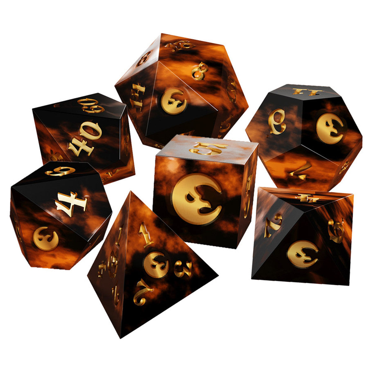 7-Set: The Crooked Moon Dice Set