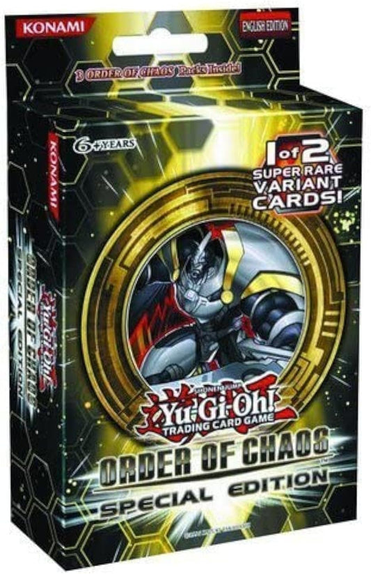 YuGiOh Order of Chaos SE Special Edition Pack 3 Booster Packs 1 Random Promo Card