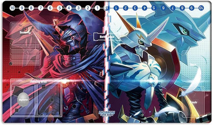 New DTCG Duel Playmat Digimon Diaboromon Trading Card Game TCG CCG Mat Pad + Free Bag (ZD002-300-SM)