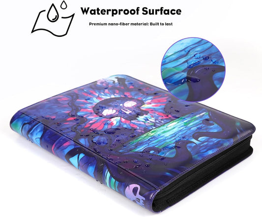 360 Pockets Card Binder, MTG Card Binder, Double Sided Card Collection Album Folder with 20 Pages, Side-Loading Card Holder for MTG, TCG, Trading Card, Sports Cards-Swamp