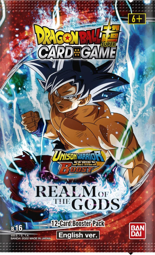 2022 Dragon Ball Super Unison Warrior Series 7 Realm of The Gods Display Booster Box: 24 Booster Packs