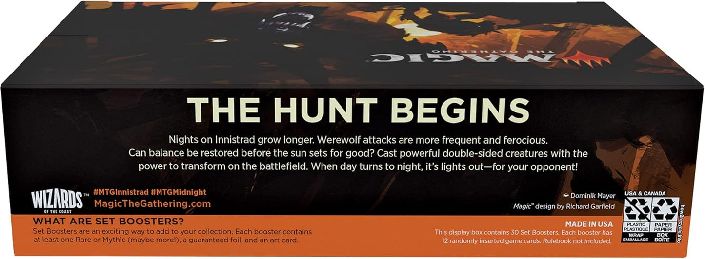 Magic The Gathering Innistrad: Midnight Hunt Set Booster Box | 12 Count (Pack of 30)