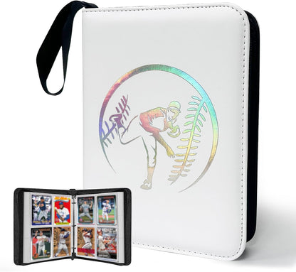 Anime Trading Card Binder for Cards,4 Pocket with 60 Sleeves up to 480 Cards,Waterproof Card Storage Bag with Removable Sleeves for Anime and TCG Cards
