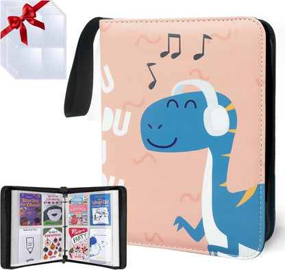 Anime Trading Card Binder for Cards,4 Pocket with 60 Sleeves up to 480 Cards,Waterproof Card Storage Bag with Removable Sleeves for Anime and TCG Cards
