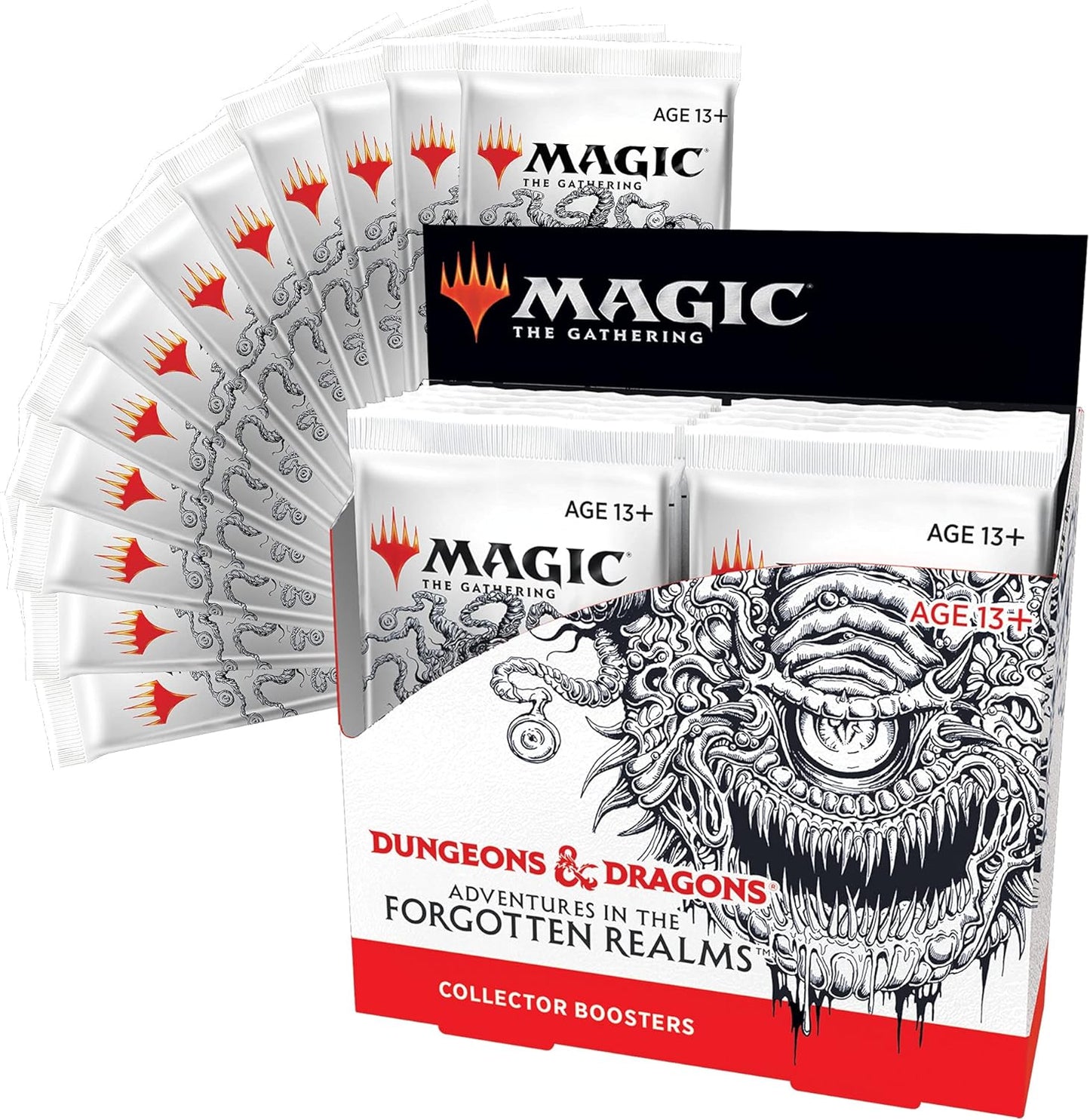 Magic: The Gathering Adventures in the Forgotten Realms Collector Booster Box | 12 Packs (180 Magic Cards)