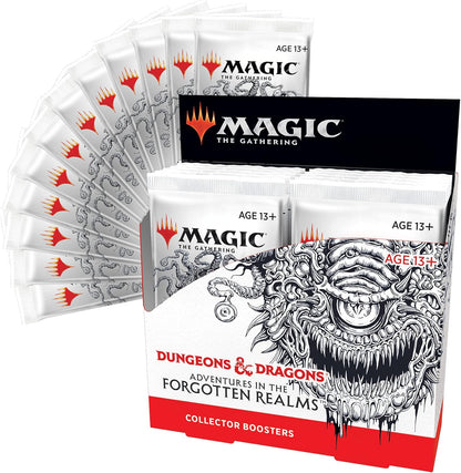 Magic: The Gathering Adventures in the Forgotten Realms Collector Booster Box | 12 Packs (180 Magic Cards)