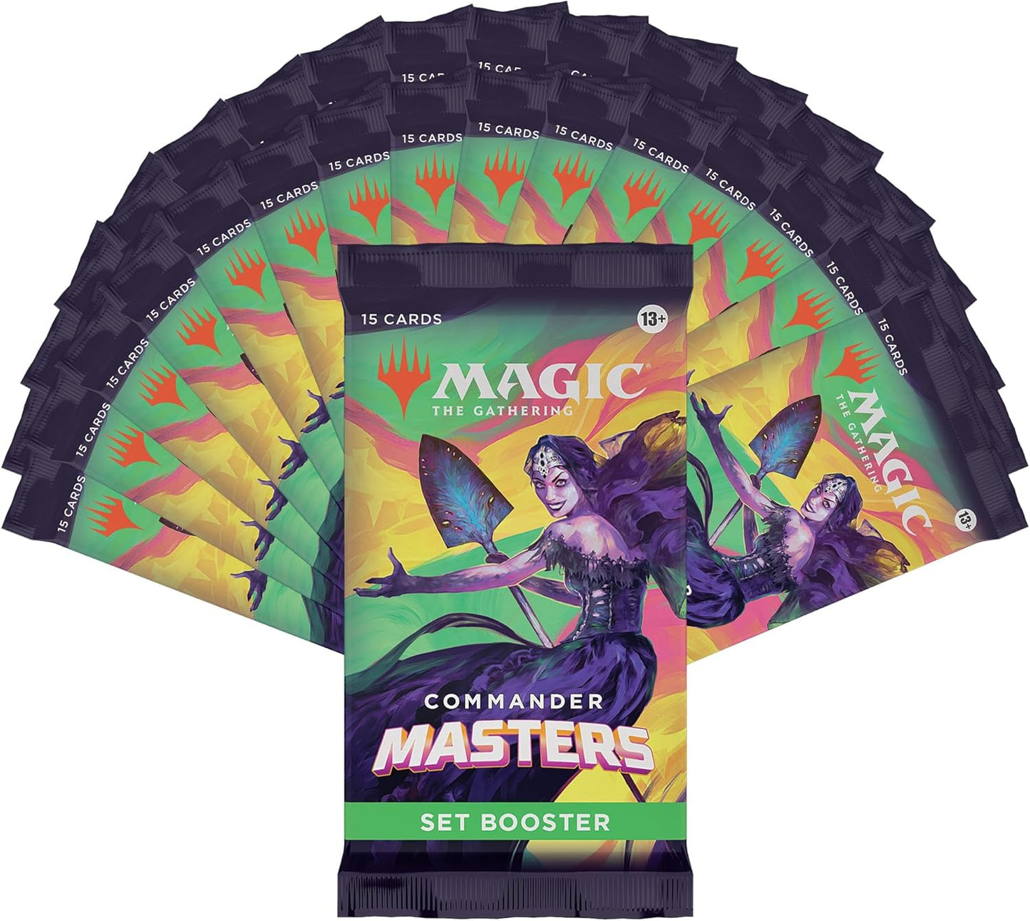 Magic The Gathering Commander Masters Set Booster Box - 24 Packs (360 Magic Cards)