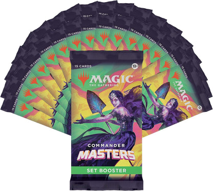 Magic The Gathering Commander Masters Set Booster Box - 24 Packs (360 Magic Cards)
