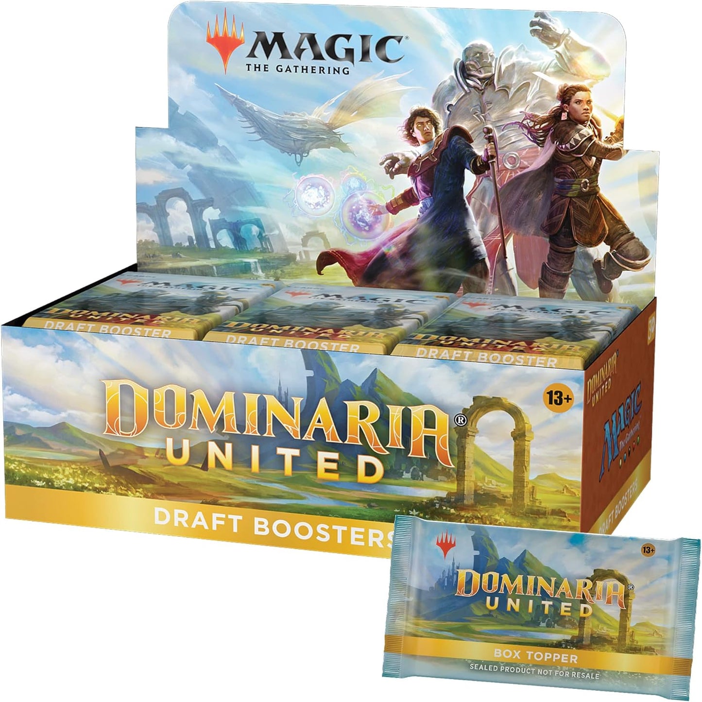 Magic: The Gathering Dominaria United Draft Booster Box | 36 Packs + Box Topper Card (541 Magic Cards)