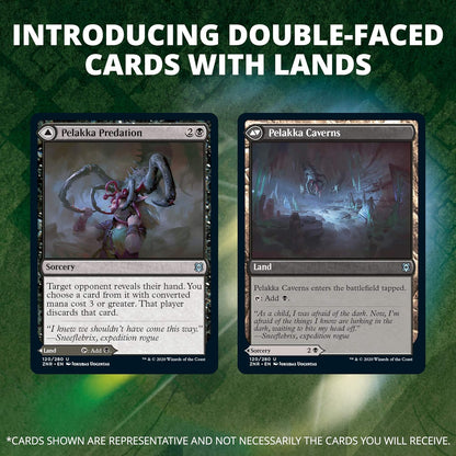 Magic The Gathering Zendikar Rising Draft Booster Box | 36 Booster Packs (540 Cards) + 1 Box Topper | 36 Full Art Lands | Factory Sealed