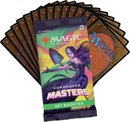 Magic The Gathering Commander Masters Set Booster Box - 24 Packs (360 Magic Cards)
