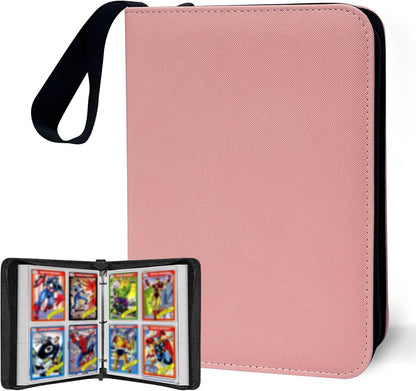 Anime Trading Card Binder for Cards,4 Pocket with 60 Sleeves up to 480 Cards,Waterproof Card Storage Bag with Removable Sleeves for Anime and TCG Cards