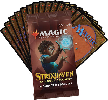 Magic The Gathering Strixhaven Draft Booster Box | 36 Packs (540 Magic Cards), Brown