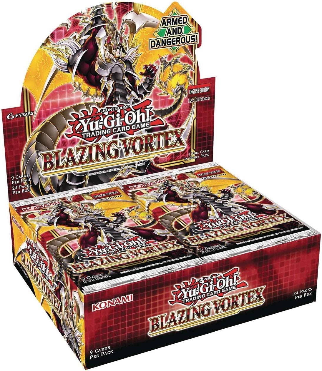 YuGiOh Trading Card Game Blazing Vortex Booster Box [24 Packs]