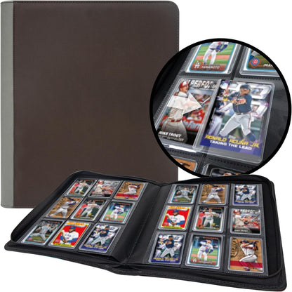 Toploader Binder for Dragon Ball Cards,Holds 288 Toploaders,9-Pocket Ringless Double-Sided Pockets for Dragon Ball Cards,Waterproof Top Loader Card Storage for Anime Cards