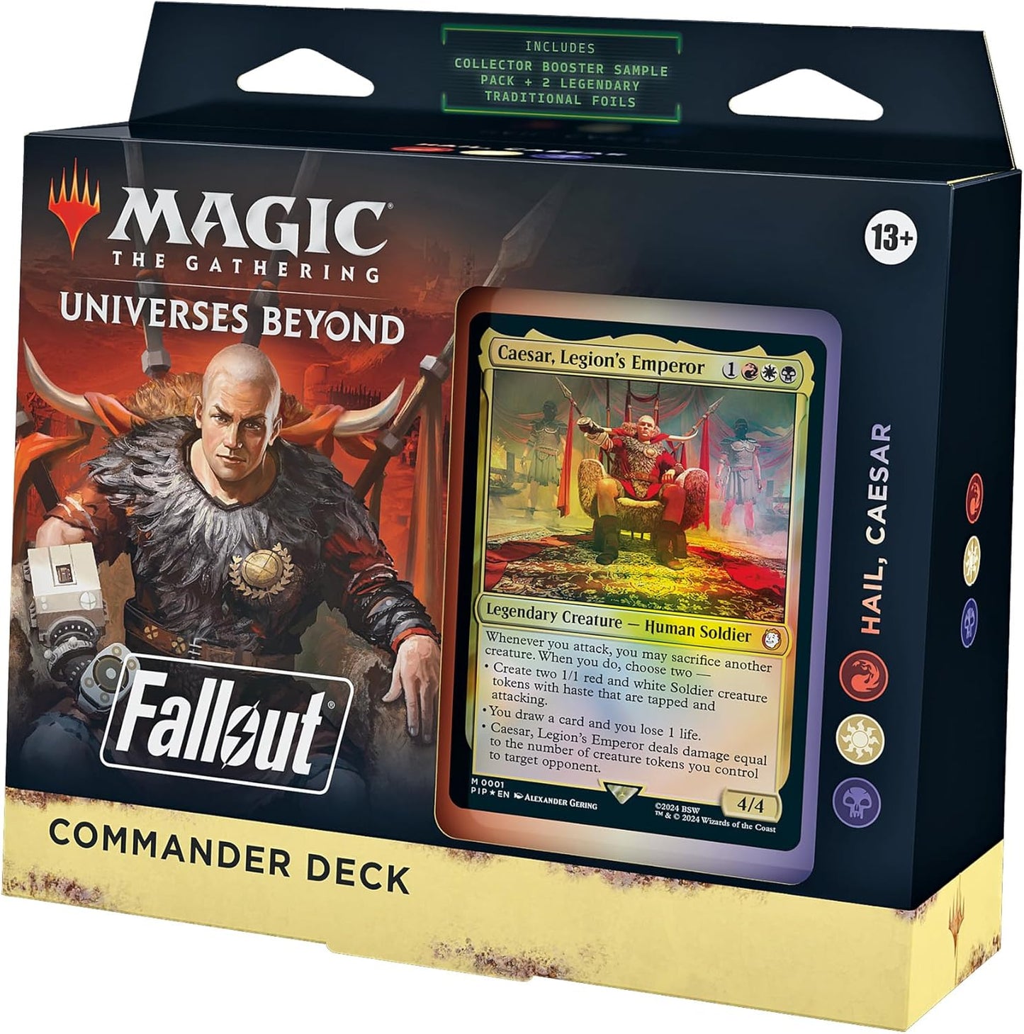 Magic: The Gathering Fallout Commander Deck - Science! (100-Card Deck, 2-Card Collector Booster Sample Pack + Accessories)