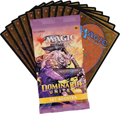 Magic: The Gathering Dominaria United Set Booster Box | 30 Packs + Box Topper Card (361 Magic Cards)