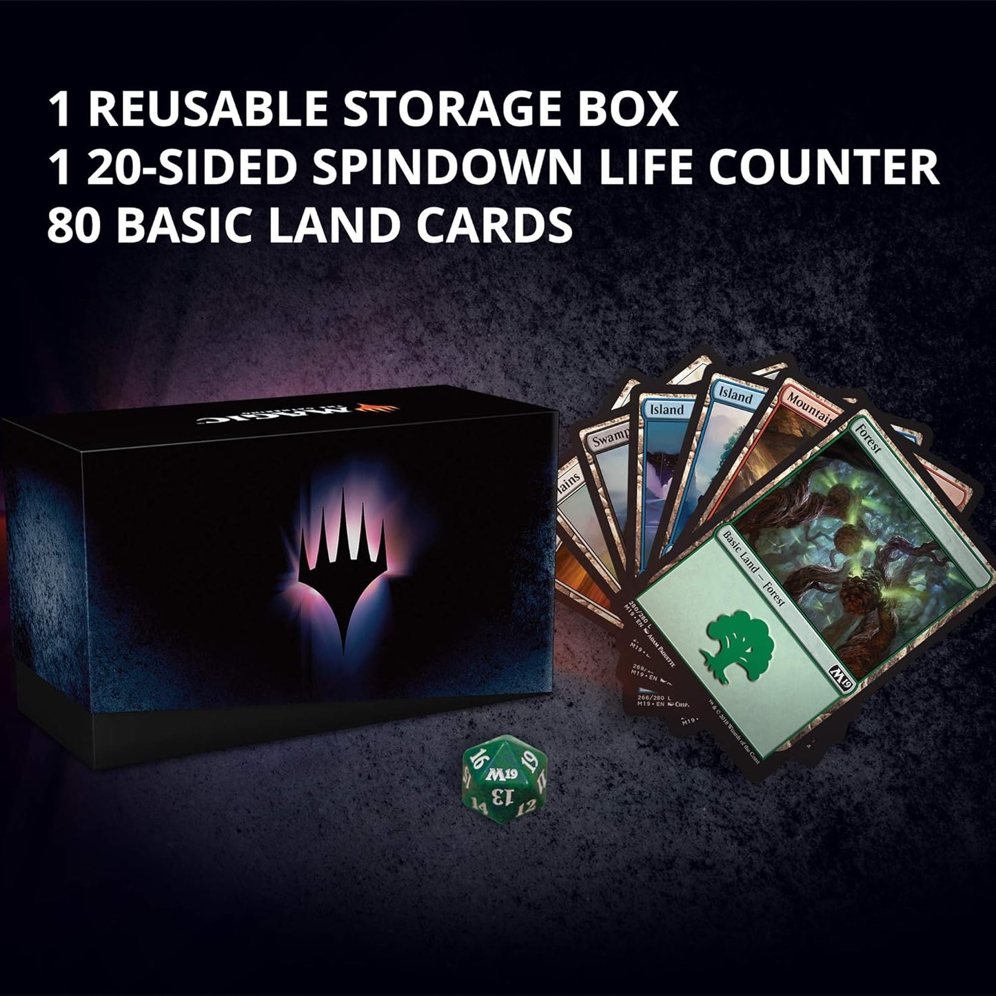 Magic: The Gathering Core Set 2019 Bundle | 10 Booster Packs | Accessories