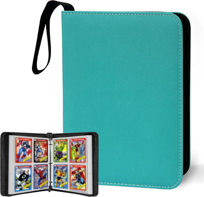 Anime Trading Card Binder for Cards,4 Pocket with 60 Sleeves up to 480 Cards,Waterproof Card Storage Bag with Removable Sleeves for Anime and TCG Cards