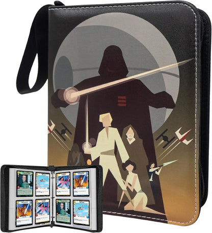 Anime Trading Card Binder for Cards, 9 Pocket with 60 Sleeves up to 1080 Cards One Piece TCG Card Binder, Waterproof Card Storage Book, Trading Cards Display Case