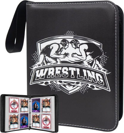 Anime Trading Card Binder for Cards,4 Pocket with 60 Sleeves up to 480 Cards,Waterproof Card Storage Bag with Removable Sleeves for Anime and TCG Cards