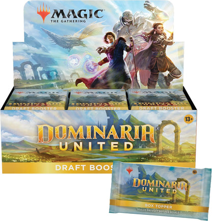 Magic: The Gathering Dominaria United Draft Booster Box | 36 Packs + Box Topper Card (541 Magic Cards)