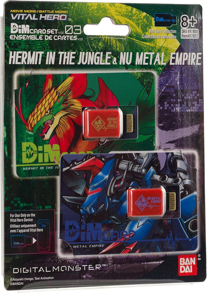 Bandai Namco - Digimon - Vital Hero DIM Card Pack (Hermit in The Jungle & Nu Metal Empire)