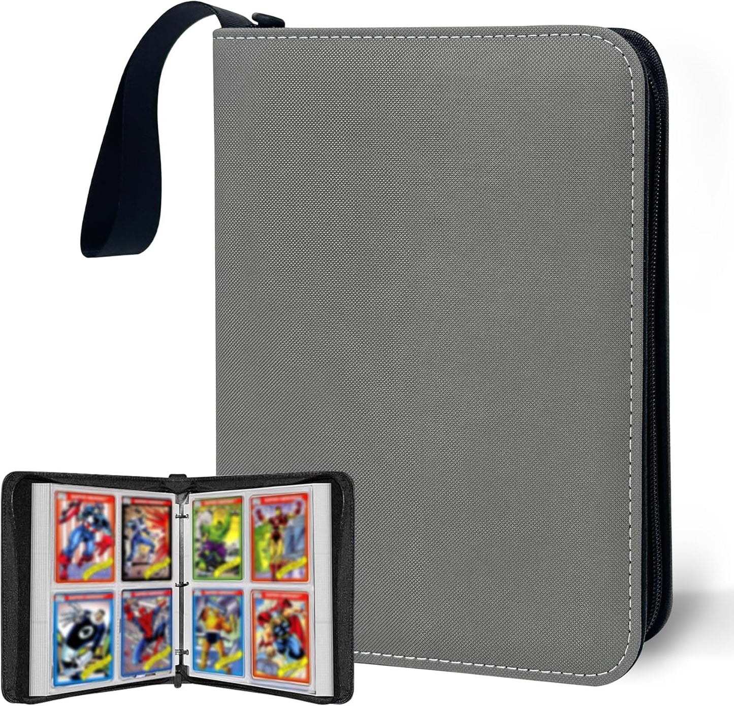 Anime Trading Card Binder for Cards,4 Pocket with 60 Sleeves up to 480 Cards,Waterproof Card Storage Bag with Removable Sleeves for Anime and TCG Cards