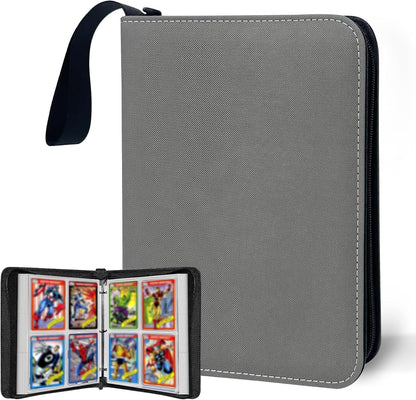 Anime Trading Card Binder for Cards,4 Pocket with 60 Sleeves up to 480 Cards,Waterproof Card Storage Bag with Removable Sleeves for Anime and TCG Cards