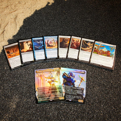 Magic The Gathering Aetherdrift Commander Deck - Eternal Might (100-Card Deck, 2-Card Collector Booster Sample Pack + Accessories)