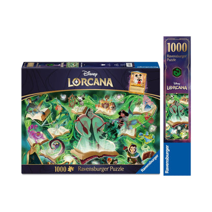 Disney Lorcana 1000 Pc Ravensburger Puzzle Glimmers of The Realm Emerald PRESALE