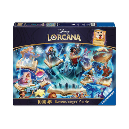 Disney Lorcana 1000Pc Ravensburger Puzzle Glimmers of the Realm Sapphire (PRE-SALE DECEMBER)