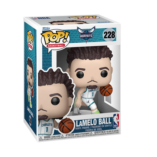 Lamelo Ball (Home) #228 Funko Pop! Basketball NBA Hornets - Approx. 3 3/4" Collectible Vinyl Figure Bundled with Display Box Protector Case - Estimated Arrival: Nov. 2025 (PRE-SALE)