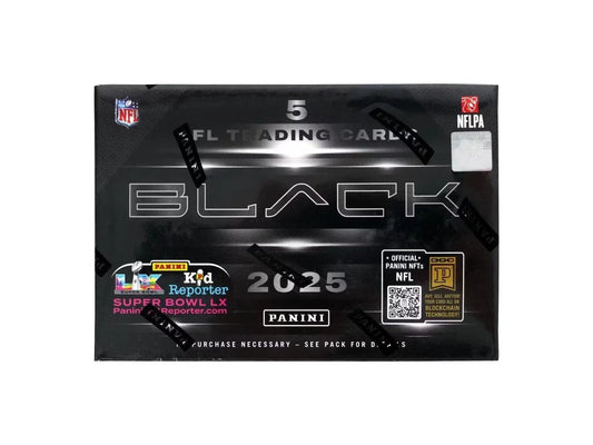 2025 Panini Black Football NFL Factory Sealed Hobby Box Pre Sale Ships 10/20