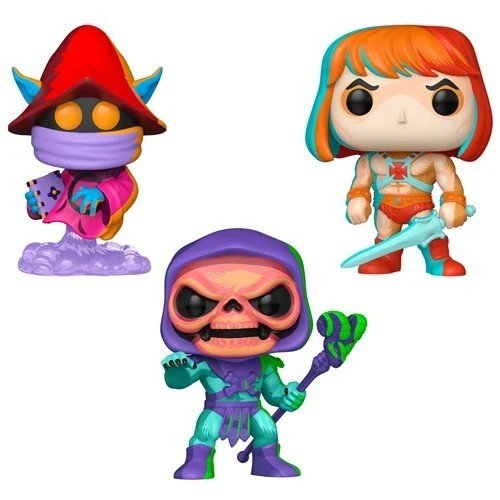 Masters of the Universe (Retro Neon) Funko Pop! Television - Set of 3 (He-Man #1775, Skeletor #1776, and Orko #1777) Collectible Vinyl Figures - Estimated Arrival: Nov. 2025 (PRE-SALE)