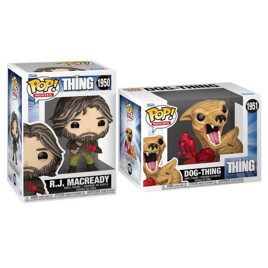 The Thing Funko Pop! Set of 2 (R.J. MacReady #1950 and Dog-Thing #1951) Collectible Vinyl Figures - Estimated Arrival: Jan. 2026 (PRE-SALE)