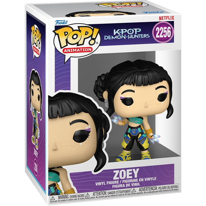 Funko Pop! Vinyl Figure – KPop Demon Hunters Zoey #2256 | Netflix Series Collectible, 3 3/4 Inches, Comes in Window Display Box (PRE-SALE JANUARY 2026)