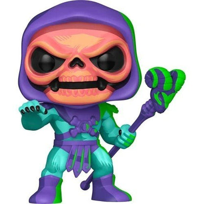 Skeletor (Retro Neon) #1776 Funko Pop! Television Masters of the Universe - Approx. 3 3/4" Collectible Vinyl Figure Bundled with Display Box Protector Case - Estimated Arrival: Nov. 2025 (PRE-SALE)