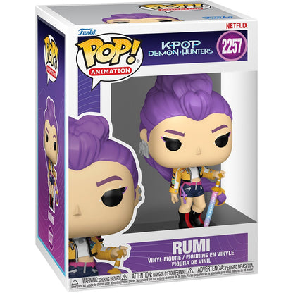 Funko Pop! KPop Demon Hunters Rumi Vinyl Figure #2257 | Netflix Anime-Inspired Collectible | 3.75-Inch Figure with Window Display Box (PRE-SALE JANUARY 2026)