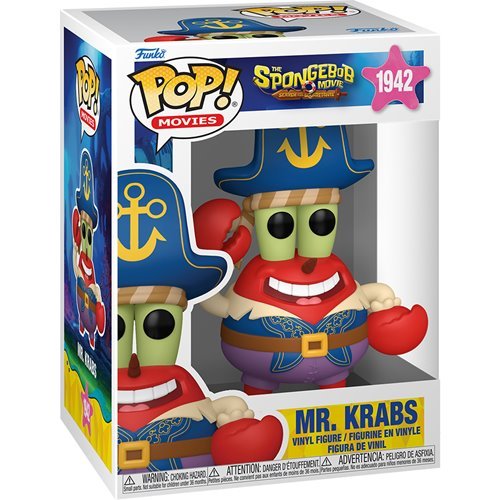 Mr. Krabs #1942 Funko Pop! Movies The SpongeBob Movie: Search for SquarePants - Approx. 4 1/2" Collectible Vinyl Figure Bundled with Display Box Protector Case - Estimated Arrival: Nov. 2025 (PRE-SALE)